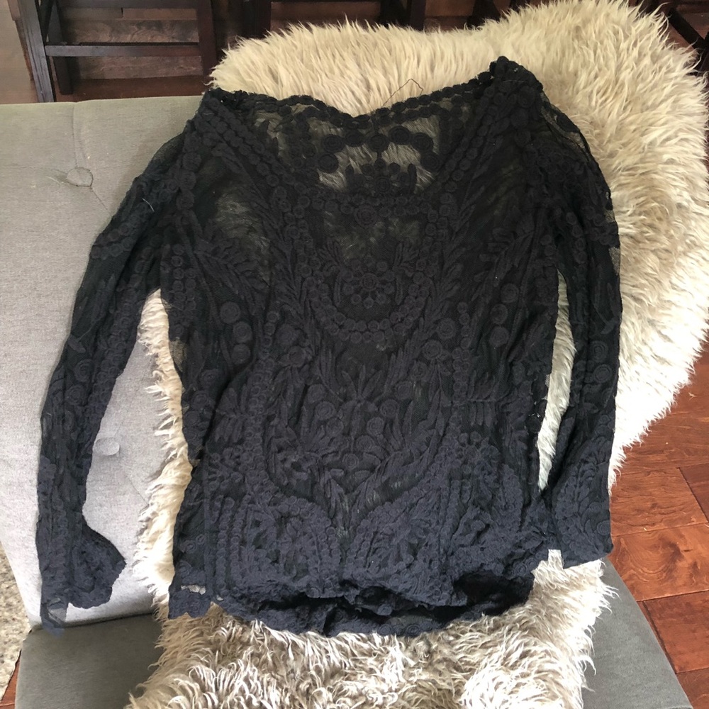 Sheer Lace Blouse